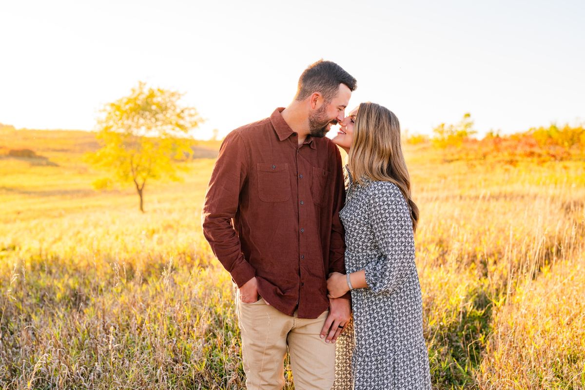 Family at golden hour with Emery